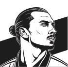 وکتور EPS بازیکن فوتبال زلاتان ابراهیموویچ